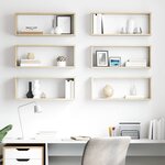 vidaXL Étagères murales cube 6 Pièces Chêne sonoma Bois d’ingénierie