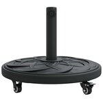 vidaXL Pied de parasol Noir Ø38-48 mm