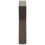 vidaXL Pieds de table basse 2 pièces Acier naturel 40 x (30-31 3) cm Acier