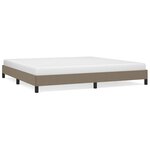 vidaXL Cadre de lit sans matelas taupe 200x200 cm tissu