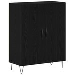 vidaXL Haut Armoire Chêne noir 69 5 x 34 x 180 cm Bois d'ingénierie