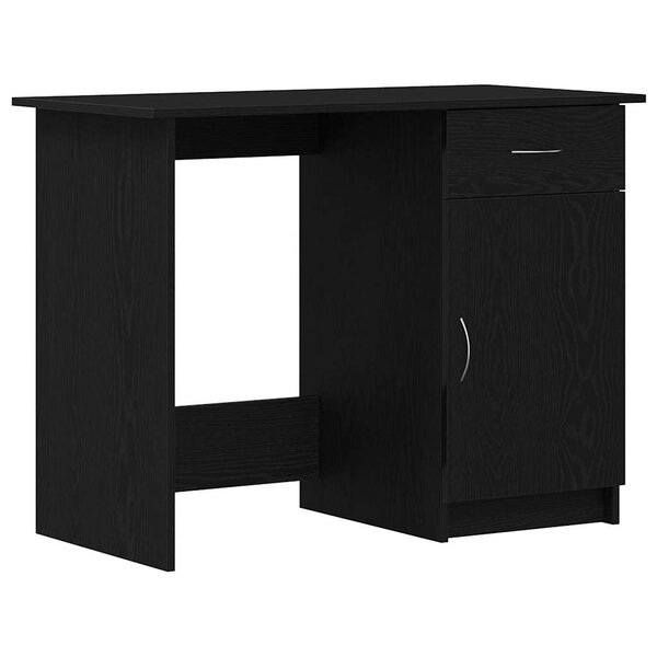 vidaXL Bureau Chêne noir 100 x 50 x 76 cm Bois d'ingénierie