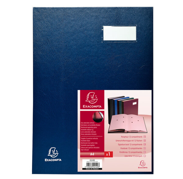 Parapheur DIRECTION 12 Comp. assortis x 5 EXACOMPTA