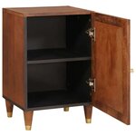 vidaXL Cabinet de salle de bain avec étagère Marron 38 x 33.5 x 58 cm