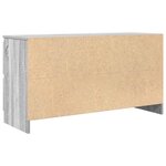 vidaXL Meuble TV sonoma gris 100x35x54 cm bois d'ingénierie