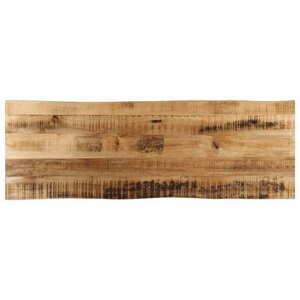 vidaXL Dessus de table bord vivant 120x40x3 8 cm bois de manguier brut