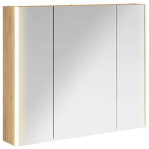 vidaXL Armoire Miroir de Salle de Bain Chêne artisan