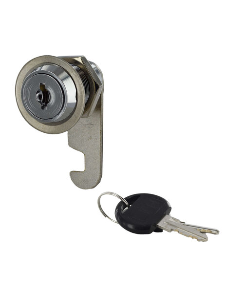 THIRARD - Batteuse nickelée s'entrouvant  pour porte maxi 28mm   2 clés - THIRARD