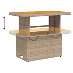 vidaXL Salon de jardin avec coussins 2 Pièces beige résine tressée