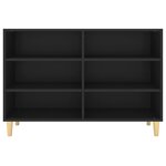 vidaXL Buffet noir 103 5x35x70 cm bois d'ingénierie