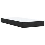 vidaXL Sommier à lattes de lit et matelas Noir 80x200 cm Velours