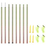 vidaXL Mâts de parasol 2 Pièces 250 cm Acier galvanisé