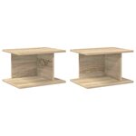 vidaXL Table de chevet 2 Pièces Chêne Sonoma 40 x 30 x 25 cm