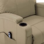 Vidaxl fauteuil releveur inclinable cappuccino similicuir