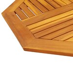 vidaXL Dessus de table 90x90x2 2 cm octogonal bois massif d'acacia