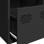 vidaXL Buffet noir 68x39x73 5 cm acier laminé à froid