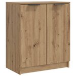 vidaXL Armoire à chaussures chêne artisanal bois d'ingénierie