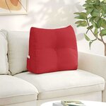 vidaXL Coussin de Dos Rouge 60 x 24 x 50 cm tissu