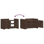 vidaXL Table basse chêne marron 80x50x50 cm bois d'ingénierie