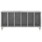vidaXL Armoire à disques gris béton 100x38x48 cm bois d'ingénierie