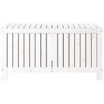 vidaXL Boîte de rangement de jardin Blanc 115x49x60 cm Bois de pin