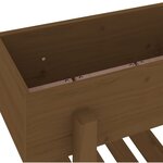 vidaXL Lit surélevé de jardin marron miel 101x30x69 cm bois pin massif