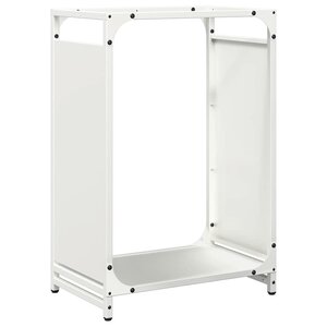 vidaXL Portant de bois chauffage blanc 44x28x65 cm