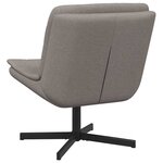 vidaXL Chaise pivotante Taupe 63 x 75 x 76 cm tissu