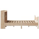 vidaXL Cadre de lit sans matelas 135x190 cm bois de pin massif
