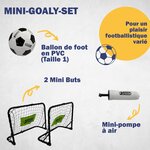 Best Sporting 11069 - 2 Mini-goal de football avec un ballon & une mini-pompe