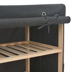 vidaXL Garde-robe Gris 200 x 40 x 170 cm Tissu