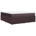 vidaXL Sommier à lattes de lit avec matelas Marron foncé 180x200 cm