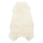vidaXL Housse de chaise en peau de mouton islandaise Crème 70x110 cm