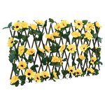vidaXL Treillis de lierre artificiel extensible jaune 180x20 cm