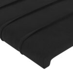 vidaXL Cadre de lit avec tête de lit Noir 180x200 cm Velours