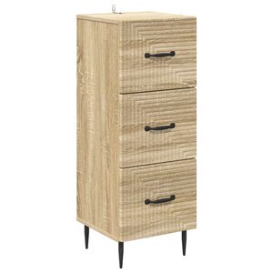 vidaXL Armoire à tiroirs Chêne Sonoma 33 x 34 5 x 89 5 cm