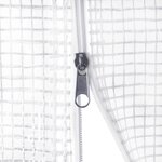 vidaXL Serre avec cadre en acier blanc 60 m² 12x5x2 3 m