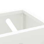 vidaXL Support d'ombrella blanc 28x12x41 cm en acier