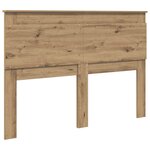 vidaXL Tête de lit avec tête de lit Blanc 140 cm Bois d'ingénierie