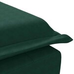 vidaXL Chaise longue de massage avec traversin vert foncé velours