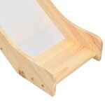 vidaXL Lit mezzanine d'enfants avec toboggan et échelle Pin 97x208 cm
