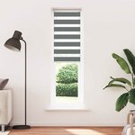 vidaXL Store zèbre gris foncé largeur du tissu 55 9 cm polyester