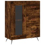 vidaXL Buffet chêne fumé 69 5x34x90 cm bois d'ingénierie