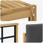 vidaXL Ensemble de canapés d'extérieur 10 pc Blanc et anthracite
