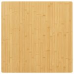 vidaXL Dessus de table 90x90x2 5 cm bambou