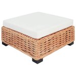 vidaXL Ensemble de canapés 18 Pièces Rotin naturel