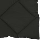 vidaXL Duvet d'été simple Noir 200 x 140 cm Microfibre