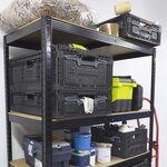 Pack and Move - Bac Rangement Pliable - Charge 15 kg - 40 x 60 x 15 cm - Stockage  Outillage - Rangement Facile - Robuste - 31L