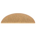 vidaXL Tapis d'escalier autocollants aspect sisal 15 Pièces 56x17x3 cm