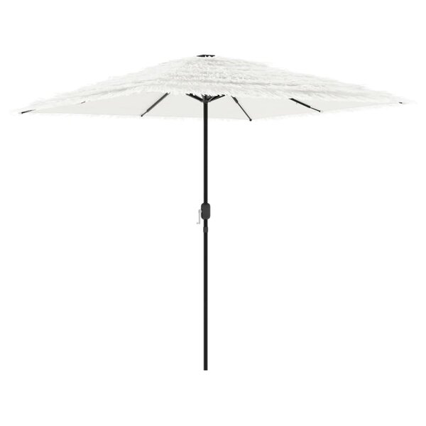 vidaXL Parasol de jardin avec mât en acier blanc 248x248x248 cm